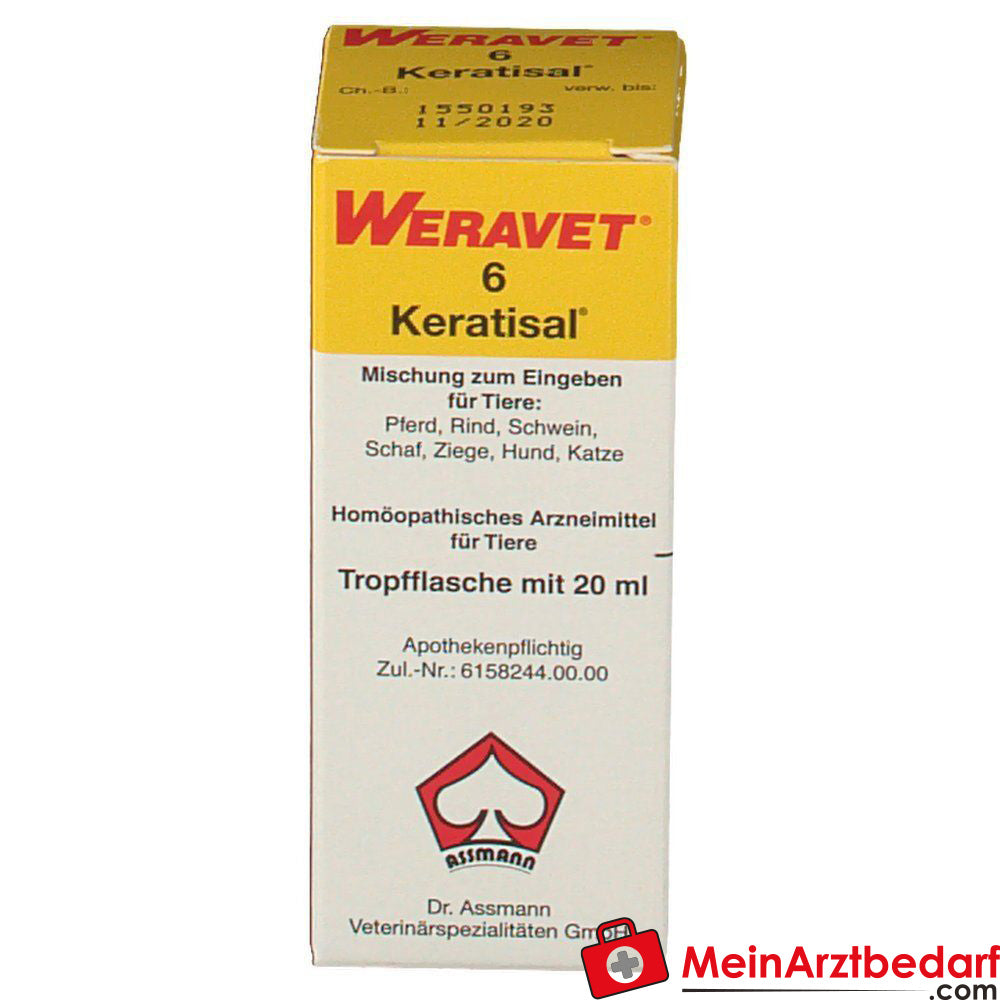 Keratisal 6 vet 20 ml