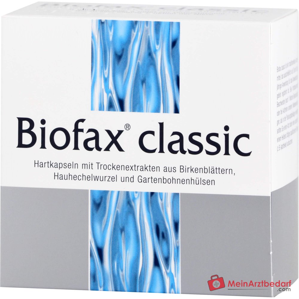 Strathmann Biofax classic Birkenblätter-Trockenextrakt / Hauhechelwurzel-Trockenextrakt / Bohnenschalen-Trockenextrakt Hartkapseln, 60 St.