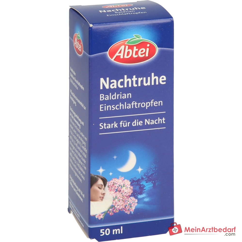Abtei Nachtruhe Baldrian Einschlaftropfen Baldriantinktur Tropfen, 50 ml