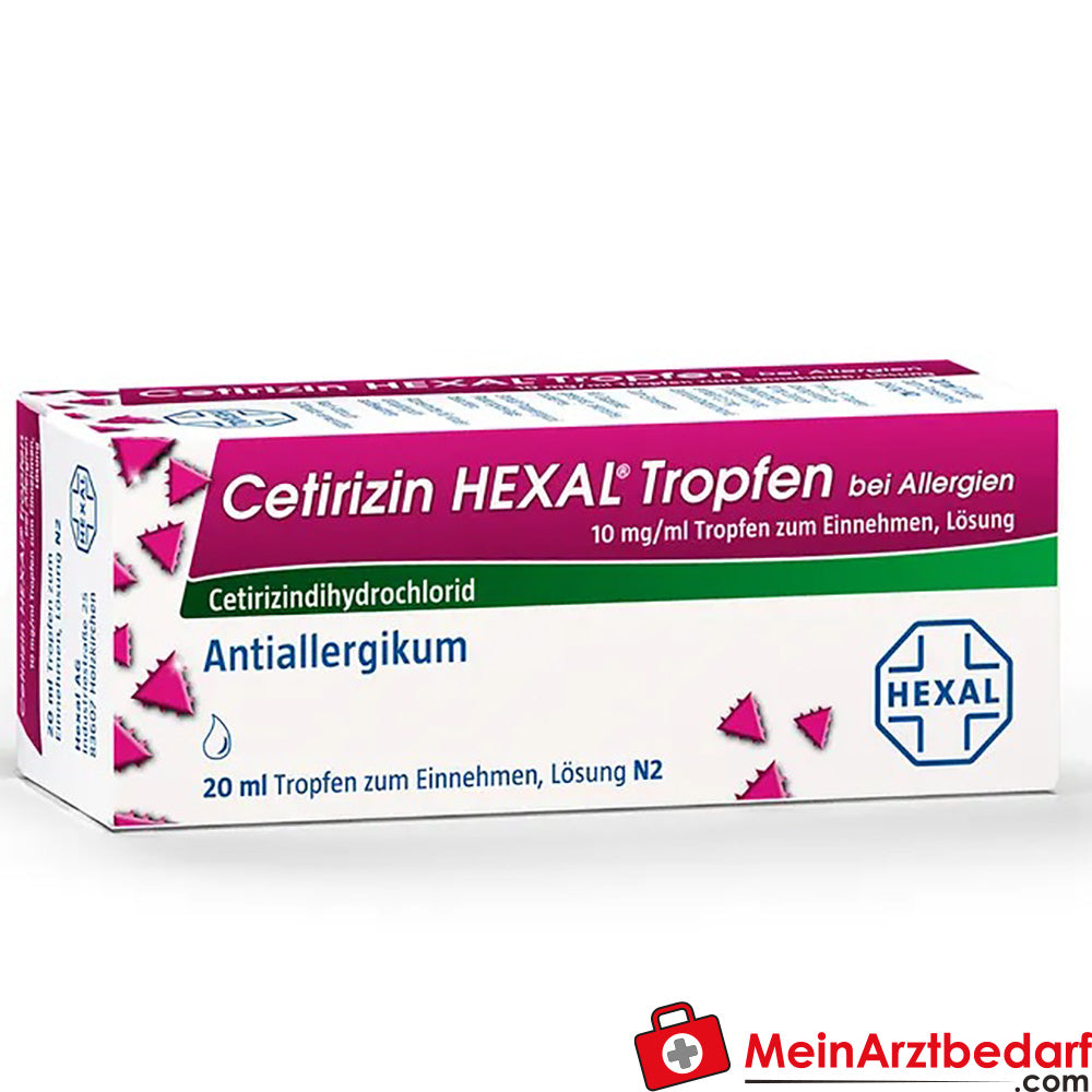 Cetirizin HEXAL Tropfen bei Allergien 10 mg/ml.