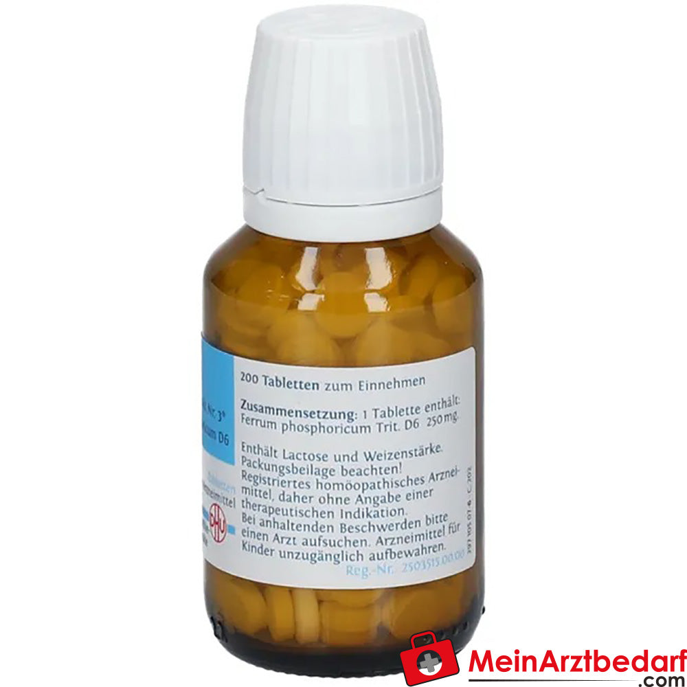 DHU Schüßler-Salz Nr. 3® Ferrum phosphoricum D6, 200 St..