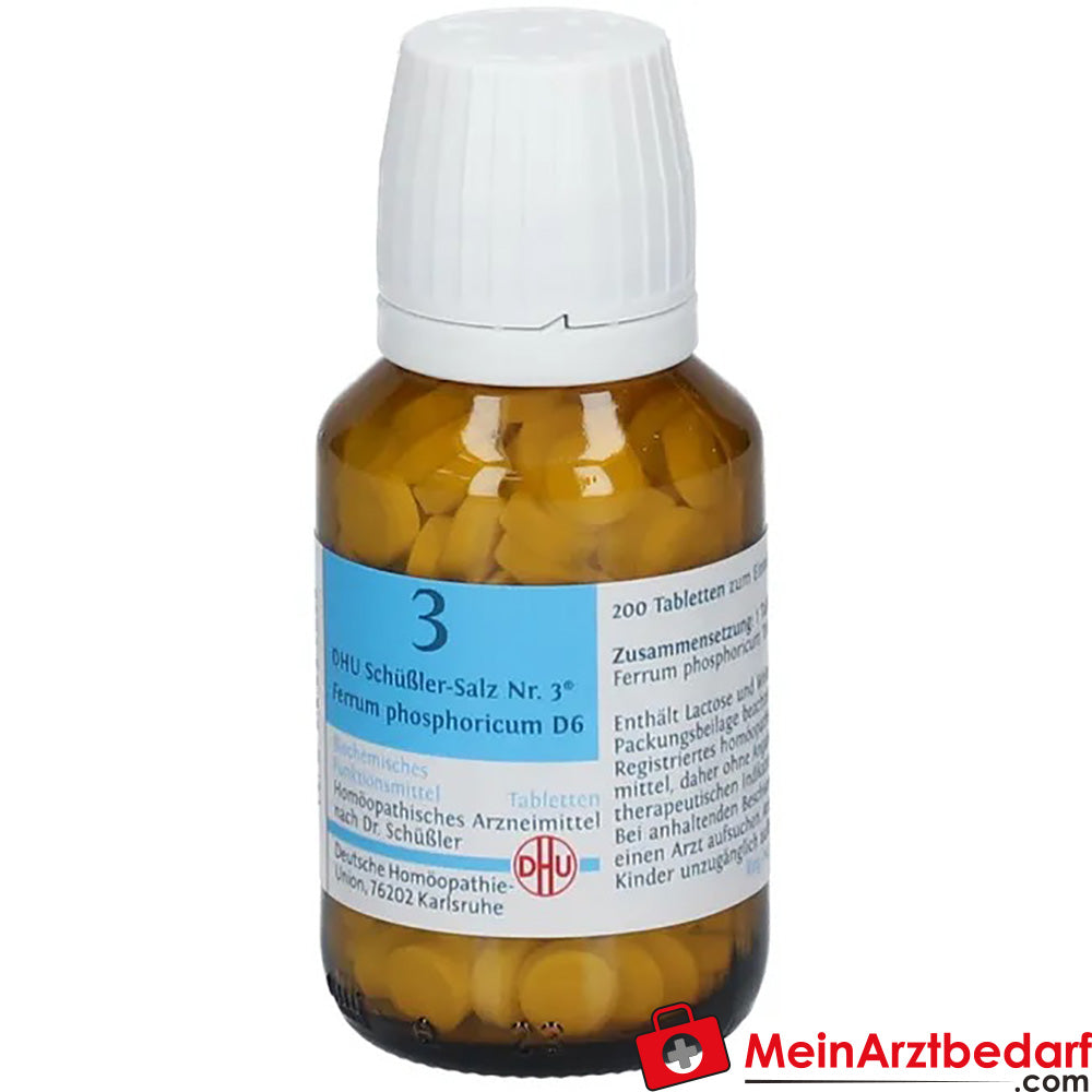 DHU Schüßler-Salz Nr. 3® Ferrum phosphoricum D6, 200 St..