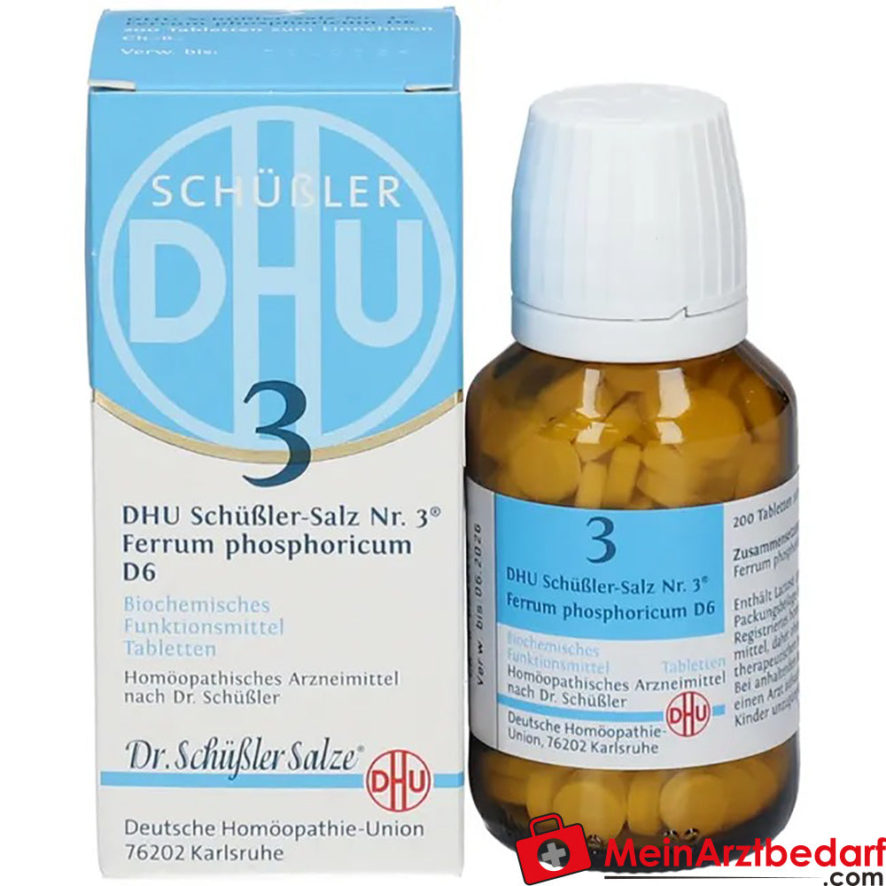 DHU Schüßler-Salz Nr. 3® Ferrum phosphoricum D6, 200 St..