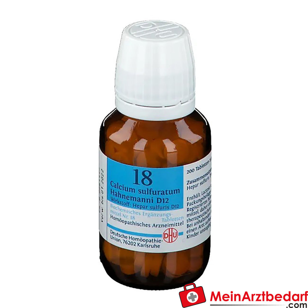 DHU Bioquímica 18 Calcium sulphuratum D12 Comprimidos