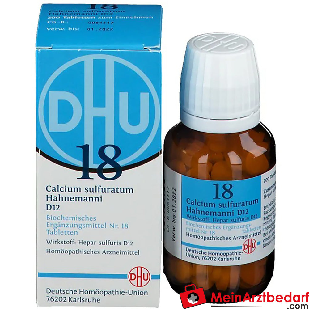 DHU Bioquímica 18 Calcium sulphuratum D12 Comprimidos