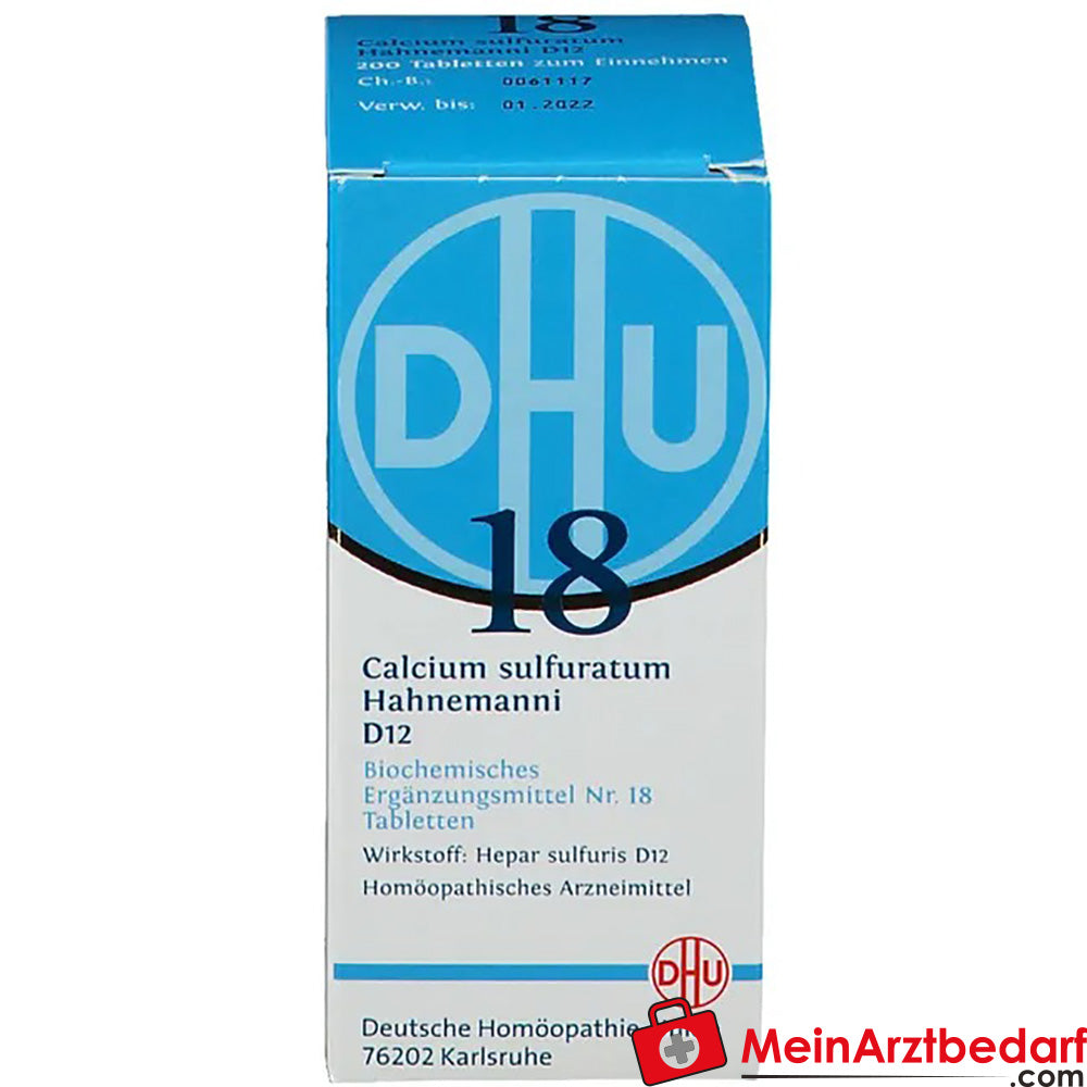 DHU Bioquímica 18 Calcium sulphuratum D12 Comprimidos