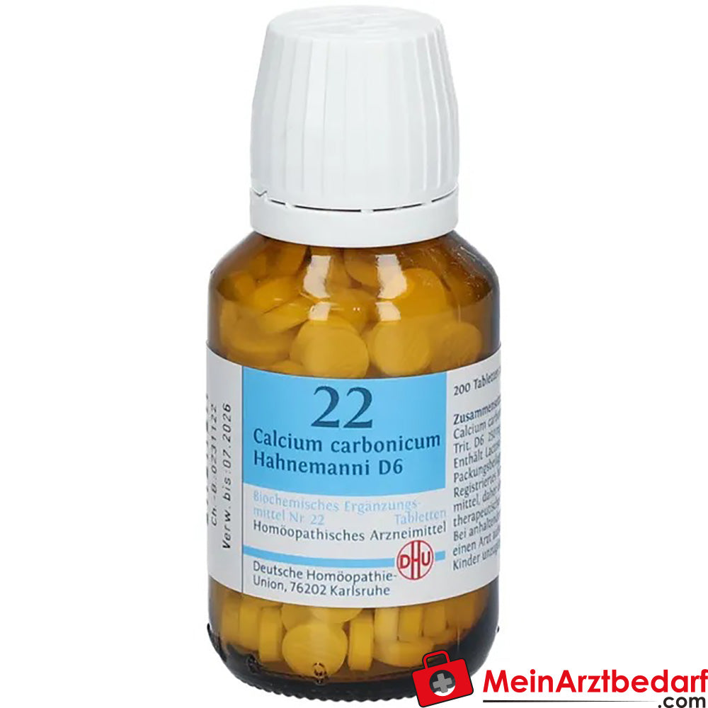 DHU Biochemistry 22 Calcium carbonicum D6 250 mg tabletki