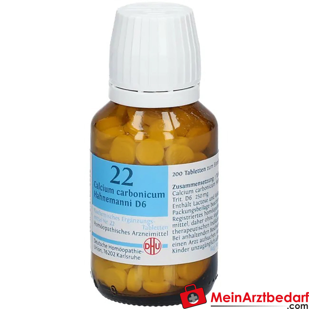 DHU Bioquímica 22 Calcio carbónico D6 250 mg comprimidos