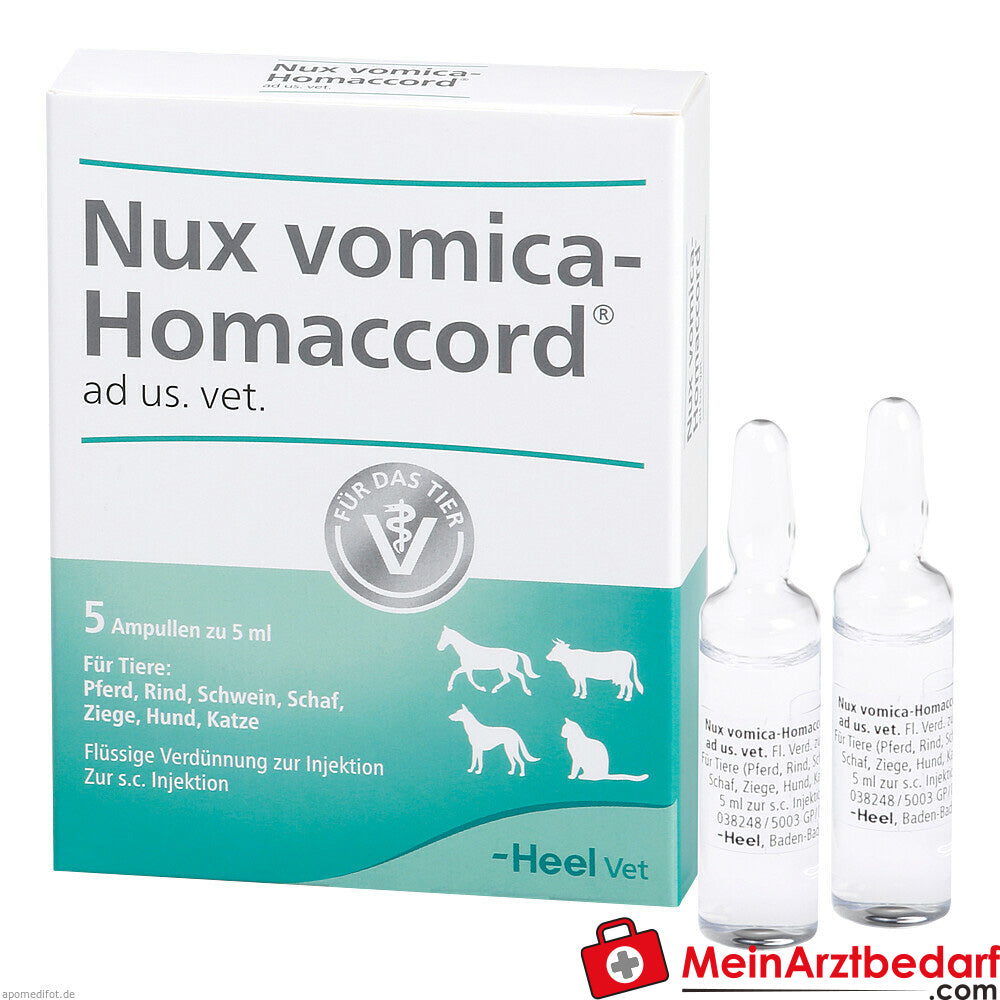 Nux vomica homaccord vet 5 St