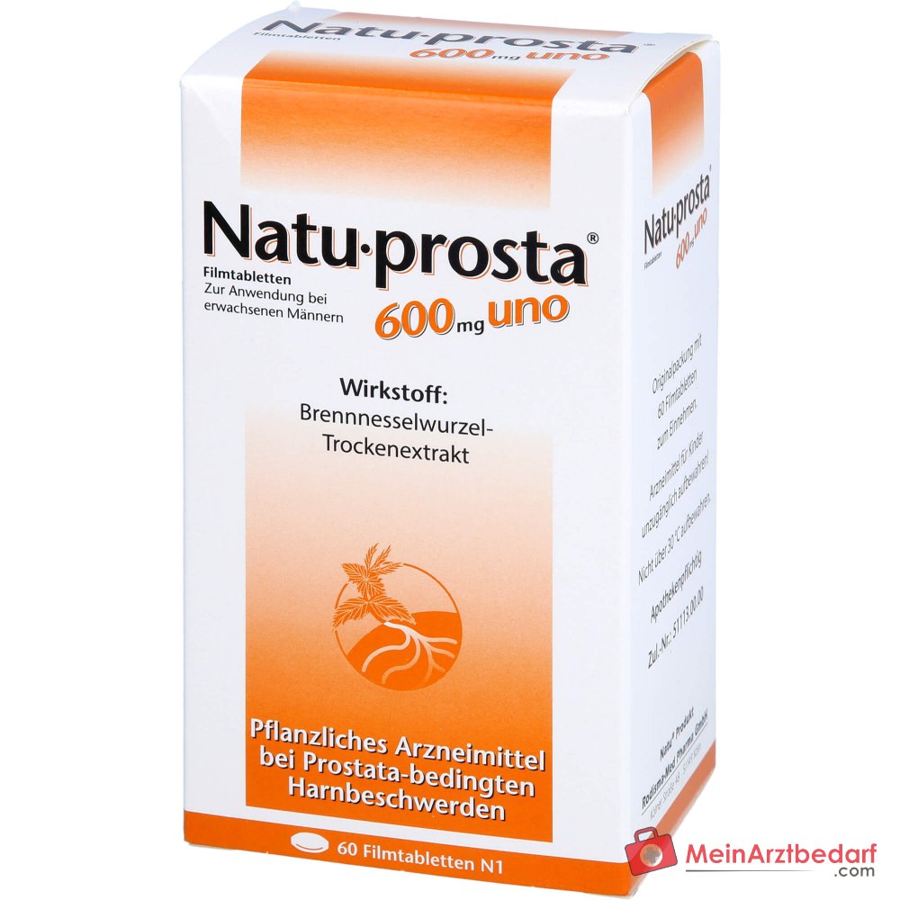 Rodisma-Med Natuprosta 600 mg uno Brennnesselwurzel-Trockenextrakt Filmtabletten, 100 St.