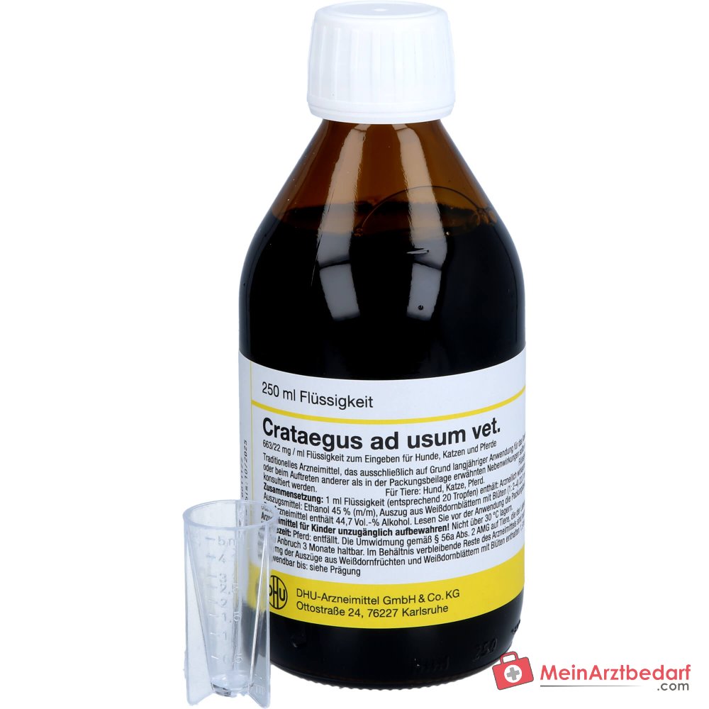 Crataegus ad usum vet extracto de espino gotas 250 ml para perros gatos caballos