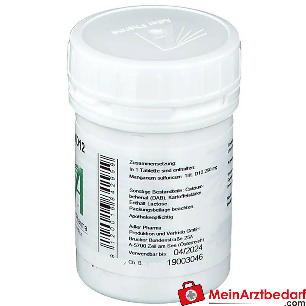 Adler Pharma Manganum sulfuricum D12 Biochemie nach Dr. Schüßler Nr. 17.