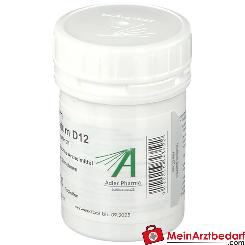 Adler Pharma Zincum chloratum D12 Biochemie nach Dr. Schüßler Nr. 21.