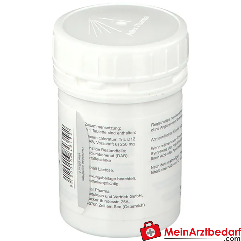 Adler Pharma Zincum chloratum D12 Biochemie nach Dr. Schüßler Nr. 21.