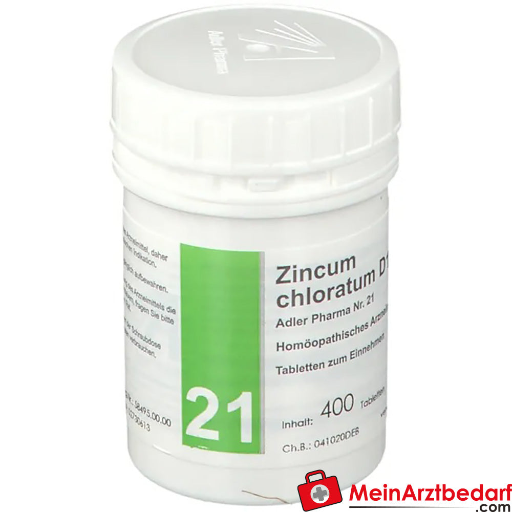 Adler Pharma Zincum chloratum D12 Biochemie nach Dr. Schüßler Nr. 21.