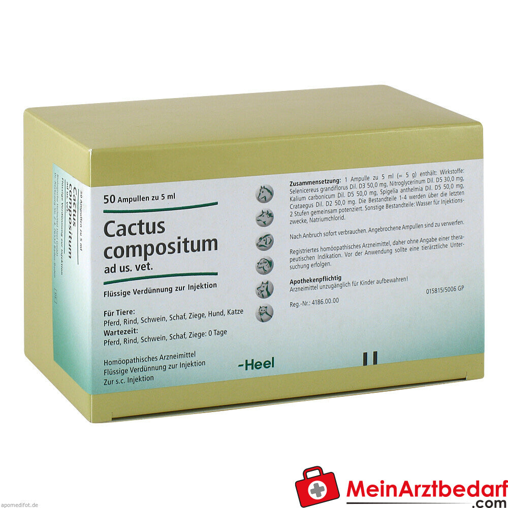 Cactus compositum ad us. vet. homöopathisches Arzneimittel Ampullen 50 x 5  ml