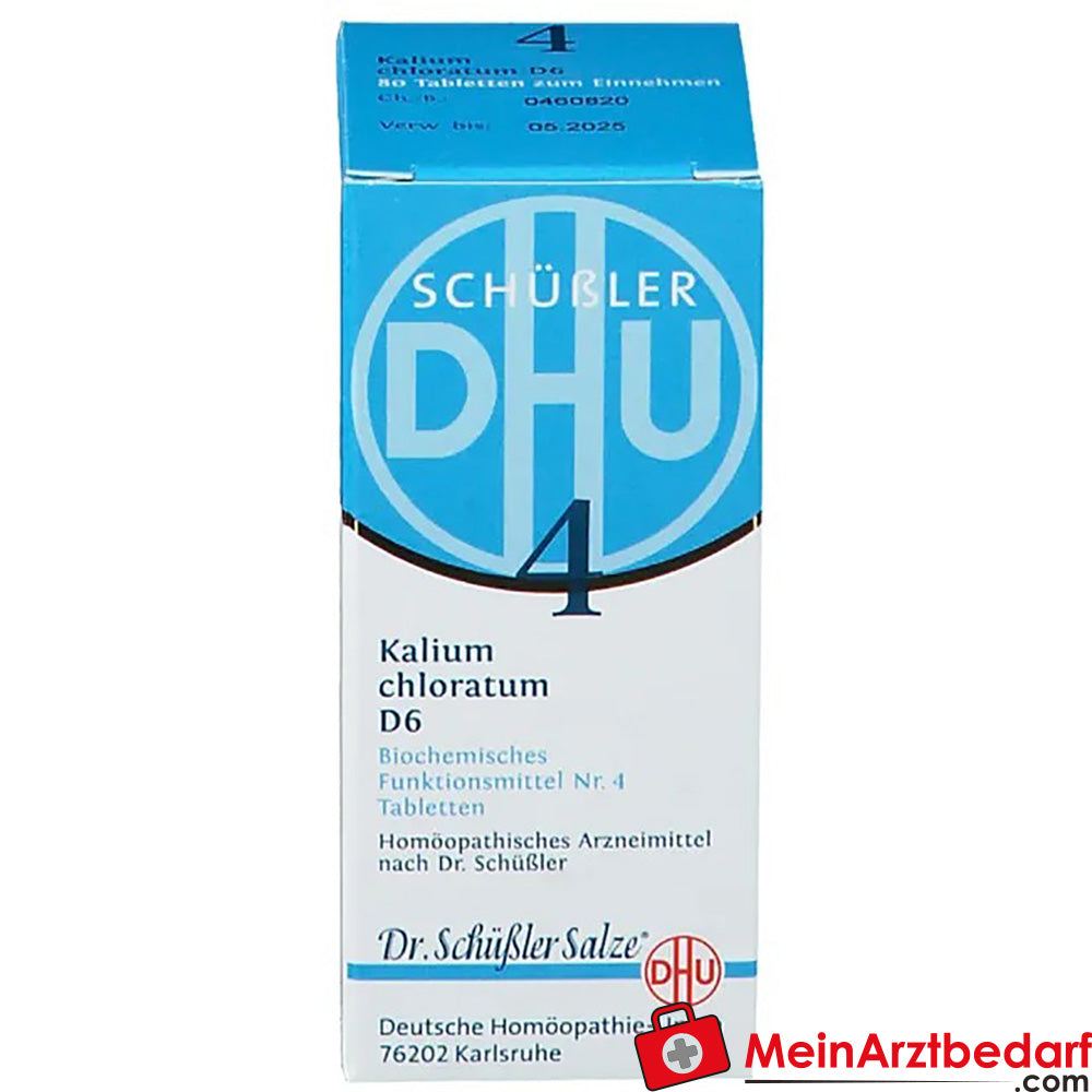 DHU Sale di Schuessler n. 4 Potassio chloratum D6 250 mg compresse