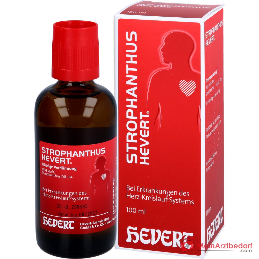Hevert Strophanthus gratus D4 gouttes, 100 ml