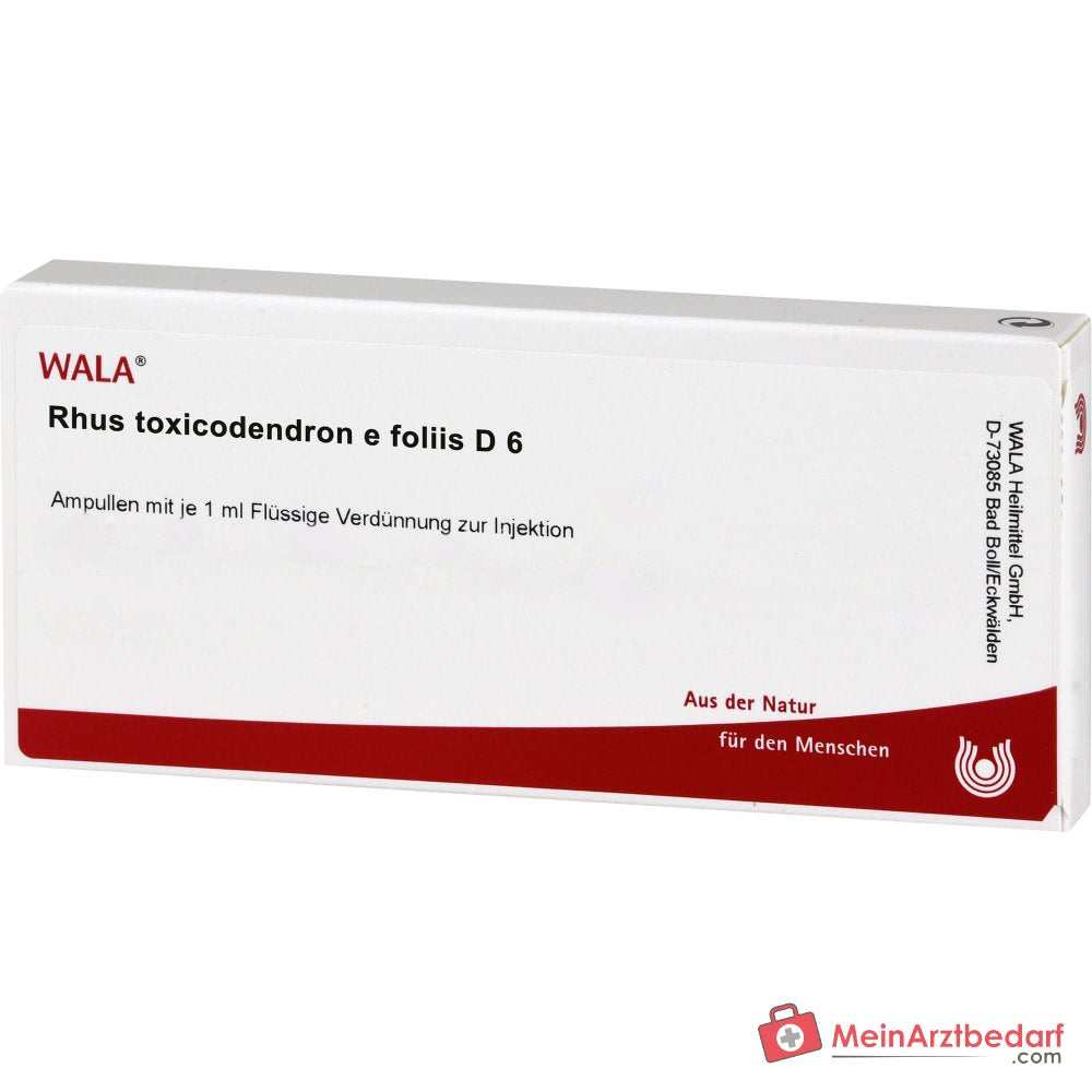WALA Rhus toxicodendron e foliis D6 Ampollas, 10 unidades