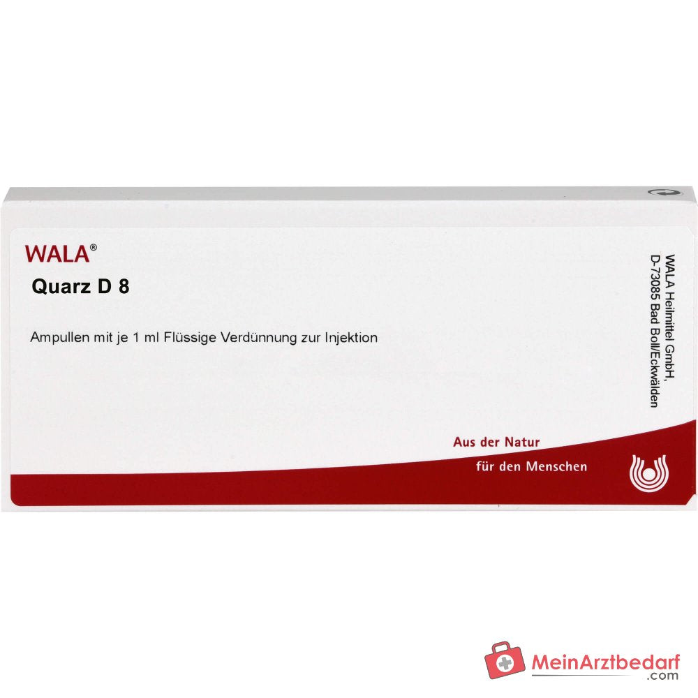 WALA Quarz D8 ampollas, 10 x 1 ml