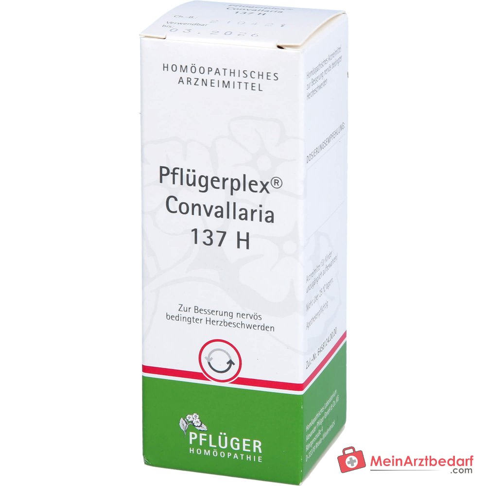 Pflügerplex Convallaria 137 H druppels homeopathisch geneesmiddel met Convallaria majalis D3