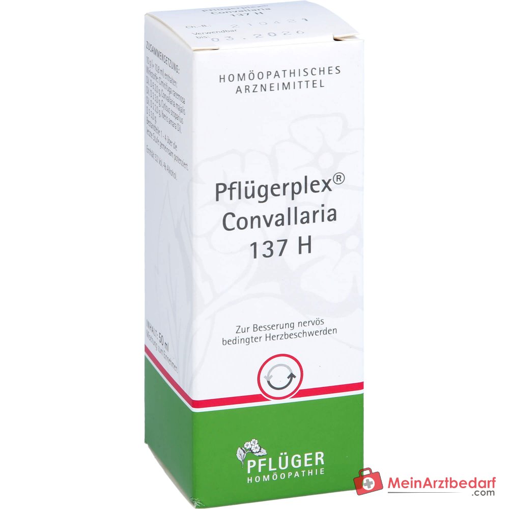 Pflügerplex Convallaria 137 H druppels homeopathisch geneesmiddel met Convallaria majalis D3