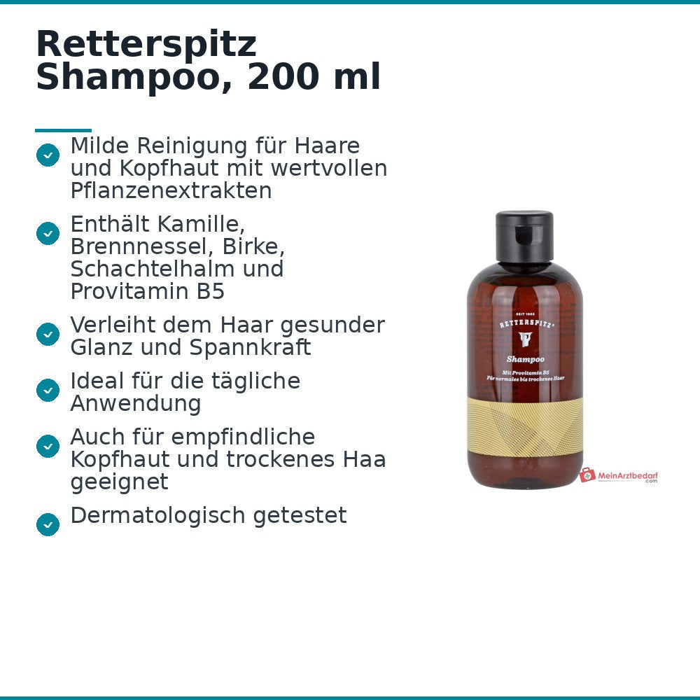 Retterspitz Shampoo, 200 ml.