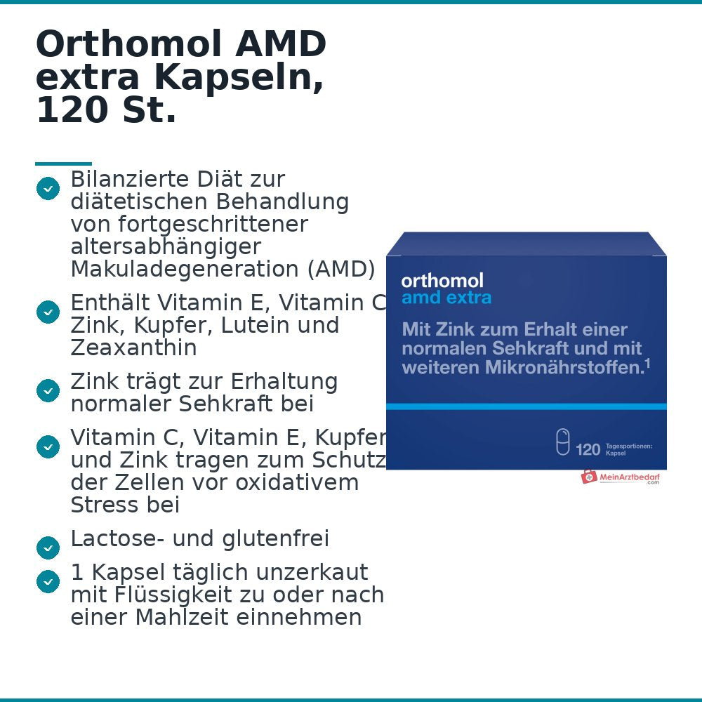 Orthomol AMD extra Kapseln, 120 St..