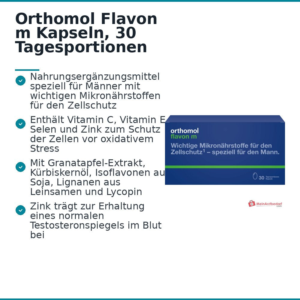 Orthomol Flavon m Kapseln, 30 Tagesportionen.