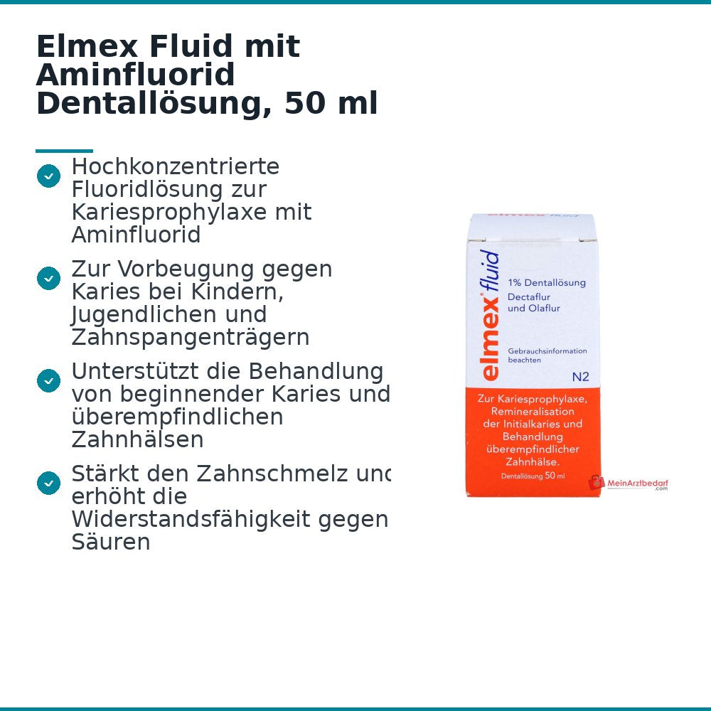 Elmex Fluid Dectaflur / Olaflur Dentallösung, 50 ml.