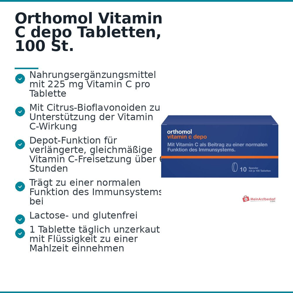 Orthomol Vitamin C depo Tabletten, 100 St..