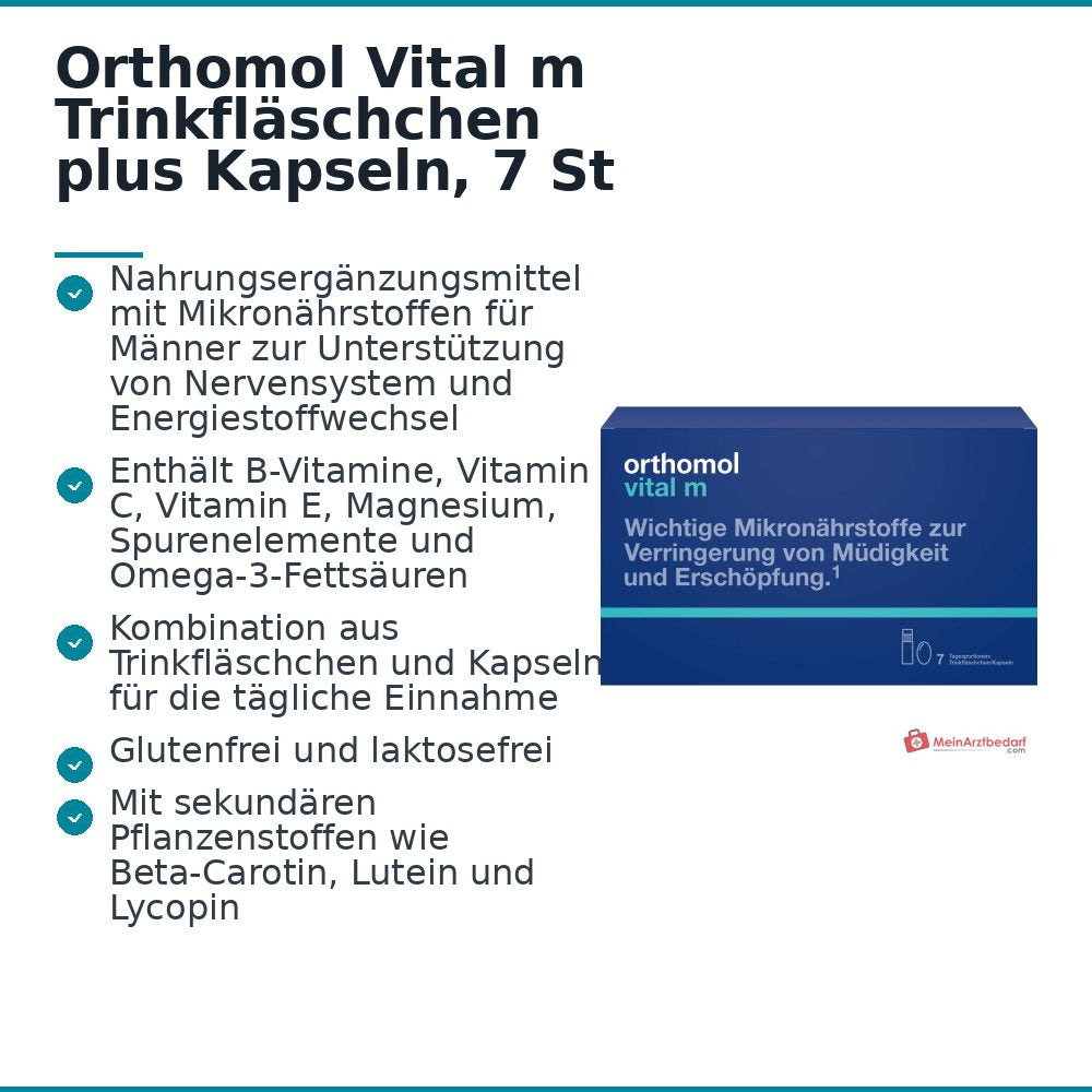 Orthomol Vital m Trinkfläschchen plus Kapseln, 7 St.