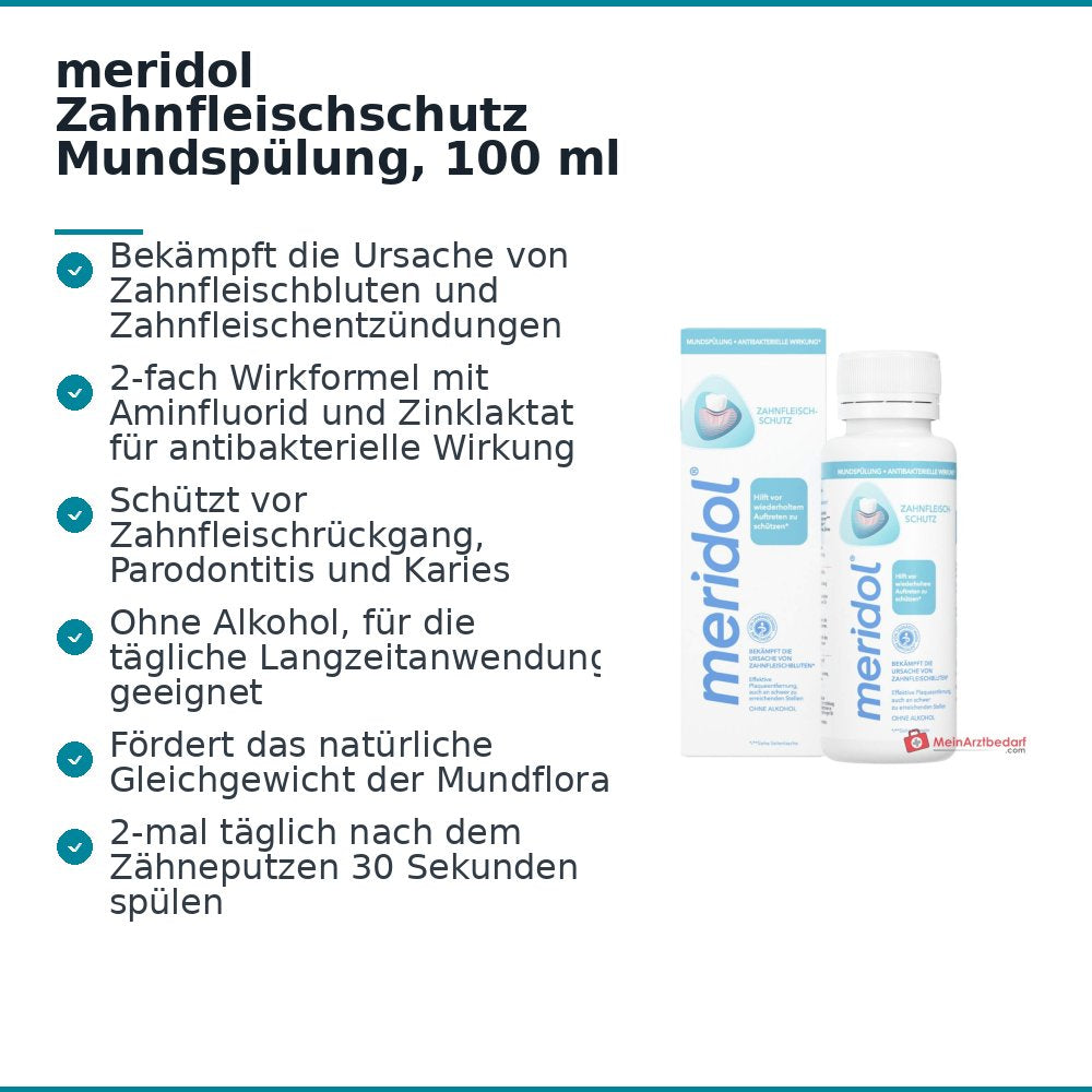 meridol Zahnfleischschutz Mundspülung, 100 ml