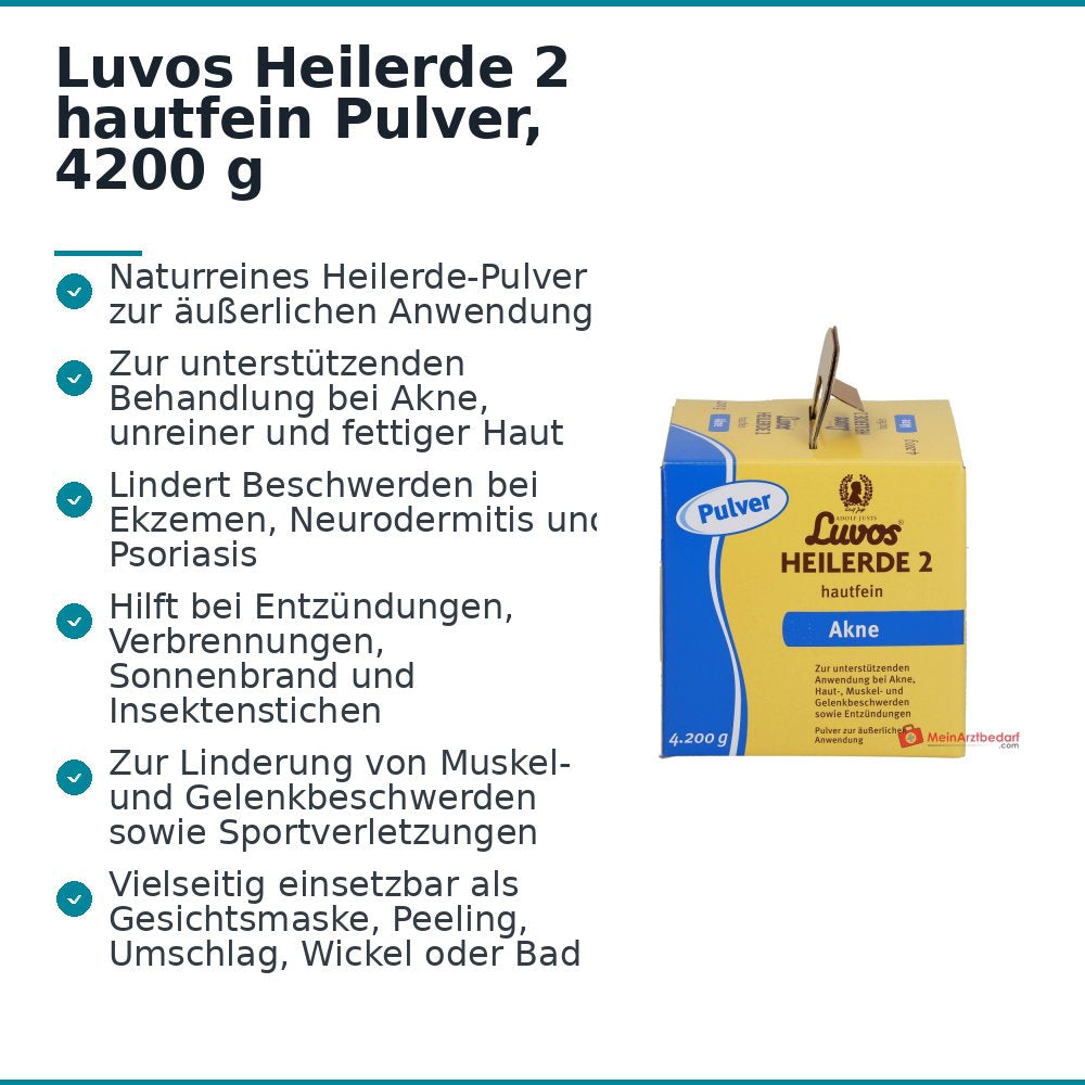 Luvos Heilerde 2 hautfein Pulver zur äußerlichen Anwendung, 4200 g.