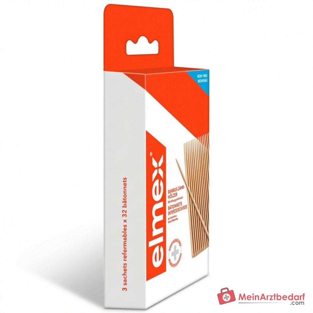 elmex Zahnhölzer Aminfluorid Interdentalpflege, 3x38 St..