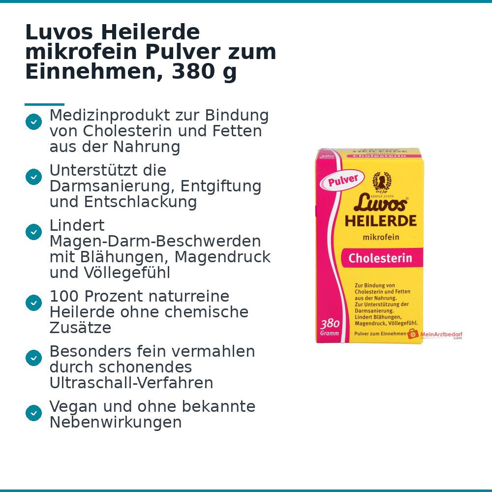 Luvos Heilerde mikrofein Pulver zum Einnehmen, 380 g.