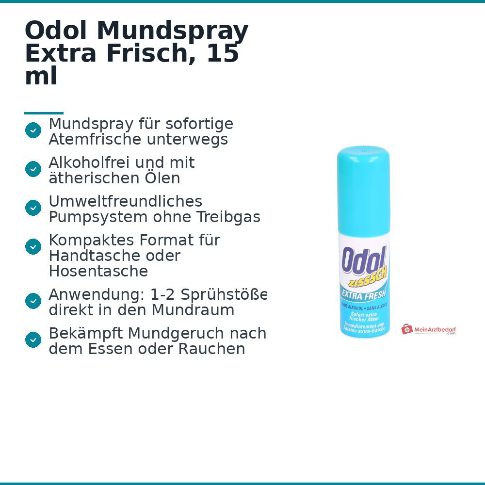 Odol Mundspray Extra Frisch, 15 ml.