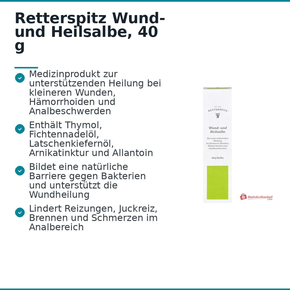 Retterspitz Wund- und Heilsalbe, 40 g.