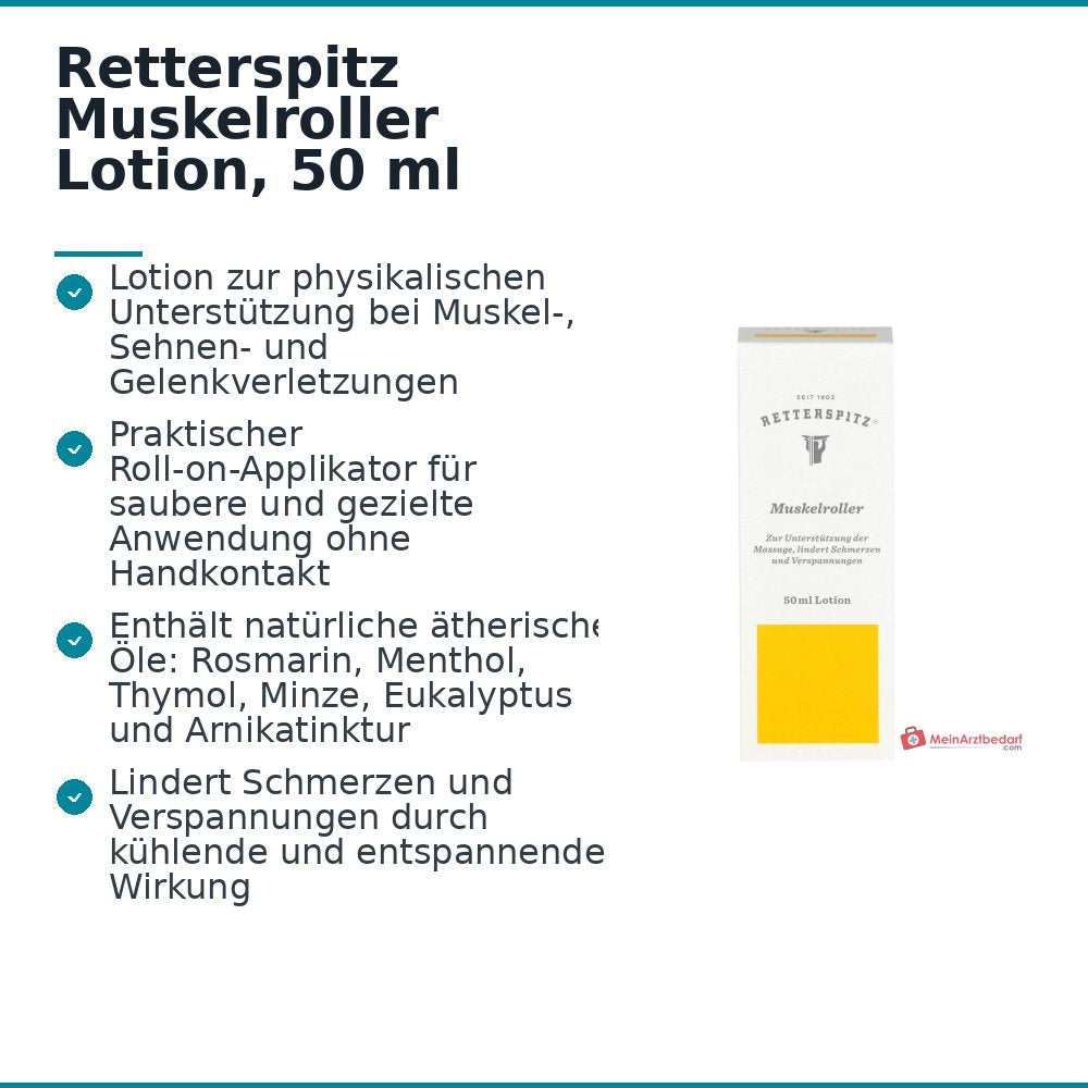 Retterspitz Muskelroller Lotion, 50 ml.