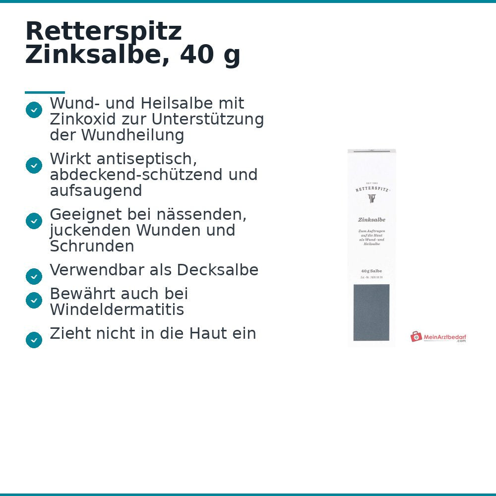 Retterspitz Zinksalbe, 40 g.