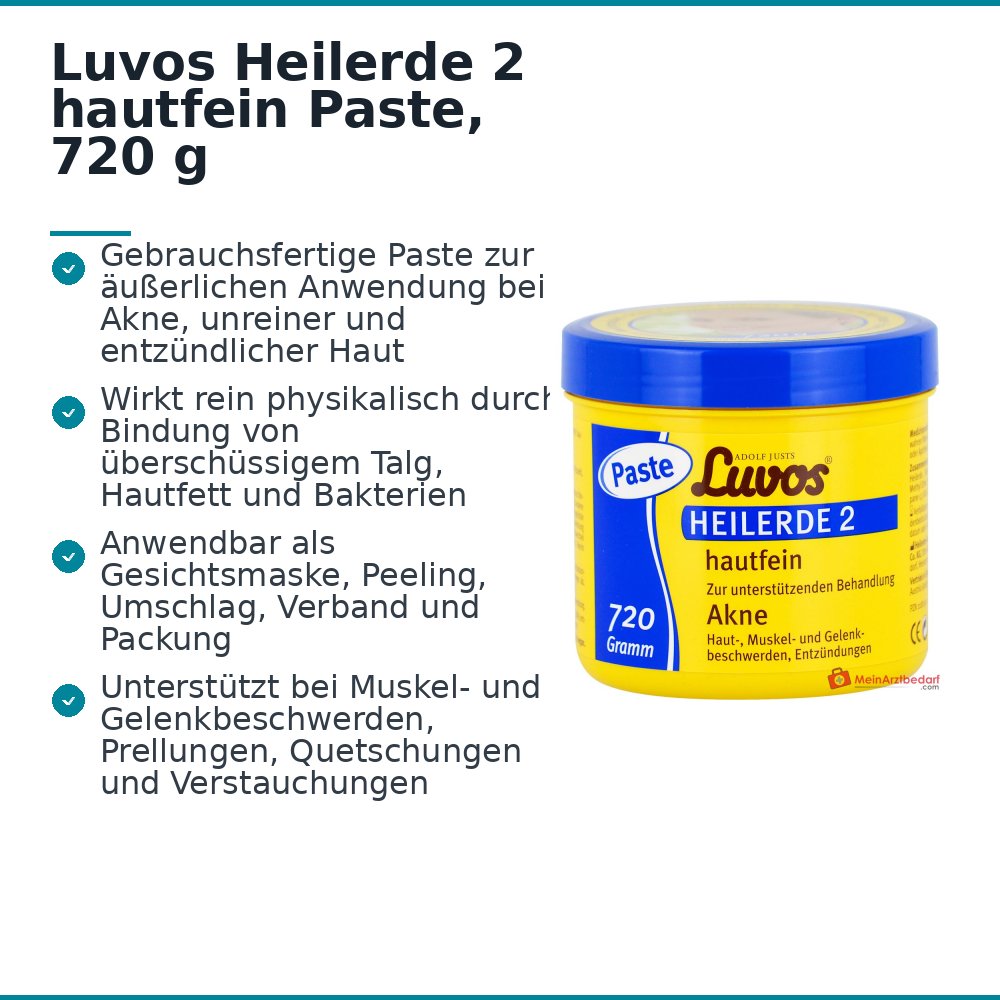 Luvos Heilerde 2 hautfein Paste zur äußerlichen Anwendung, 720 g.