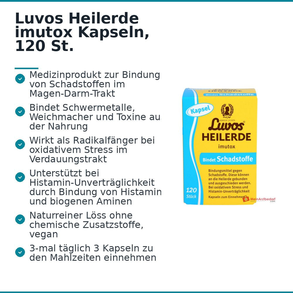 Luvos Heilerde imutox Kapseln, 120 St..