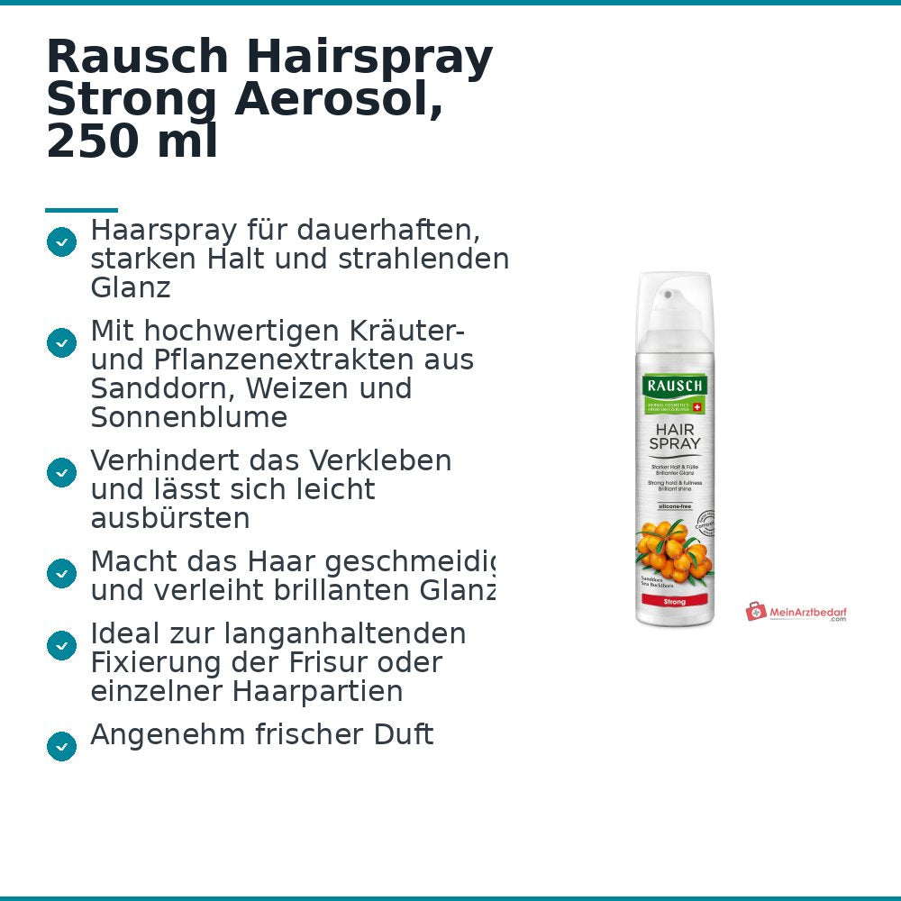 Rausch Hairspray Strong Aerosol, 250 ml.