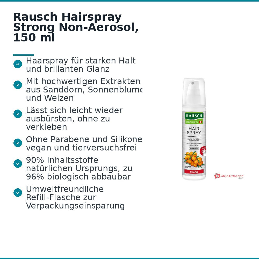 Rausch Hairspray Strong Non-Aerosol, 150 ml.