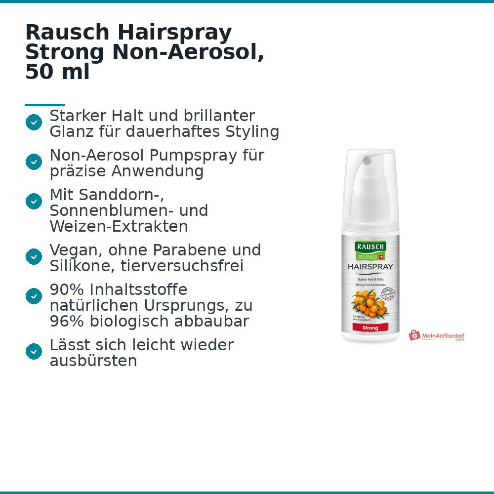 Rausch Hairspray Strong Non-Aerosol, 50 ml.