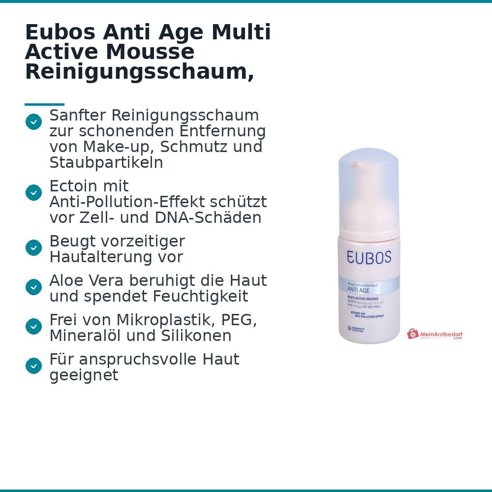 Eubos Anti Age Multi Active Mousse Reinigingsschuim, 100 ml