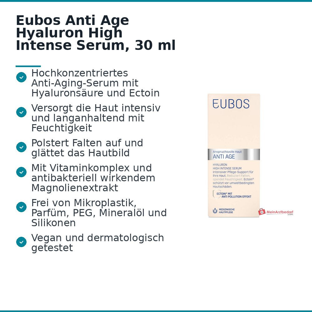 Eubos Anti Age Hyaluron High Intense Serum, 30 ml