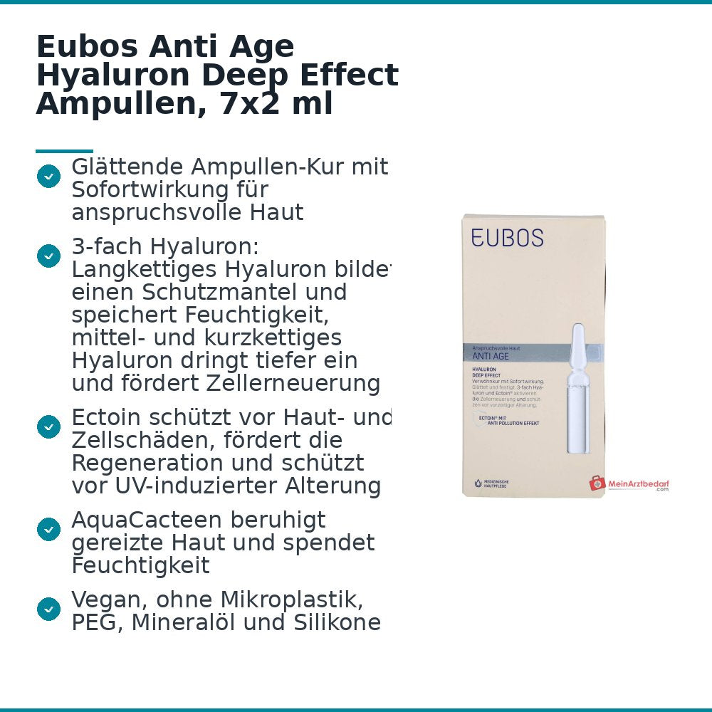 Eubos Anti Age Hyaluron Diepe Effect Ampullen, 7x2 ml