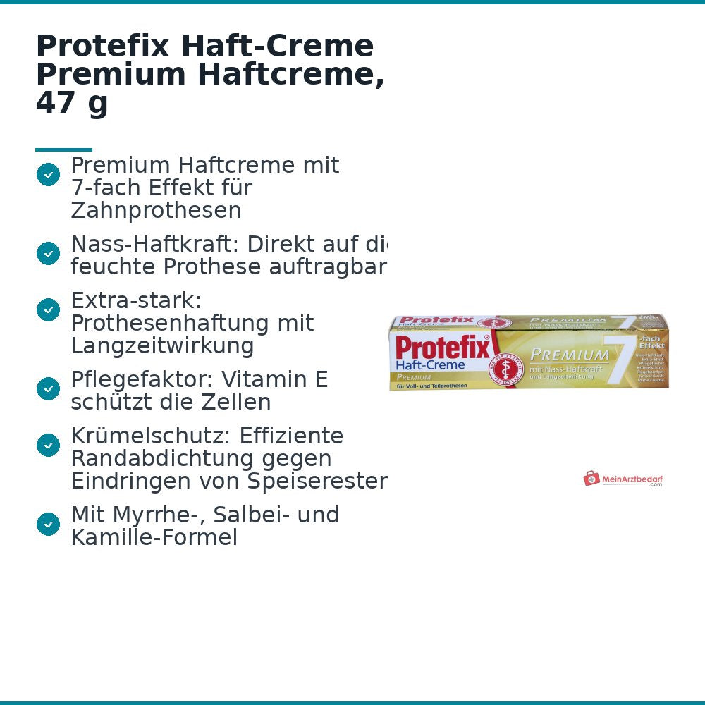 Protefix Haft-Creme Premium Haftcreme, 47 g.