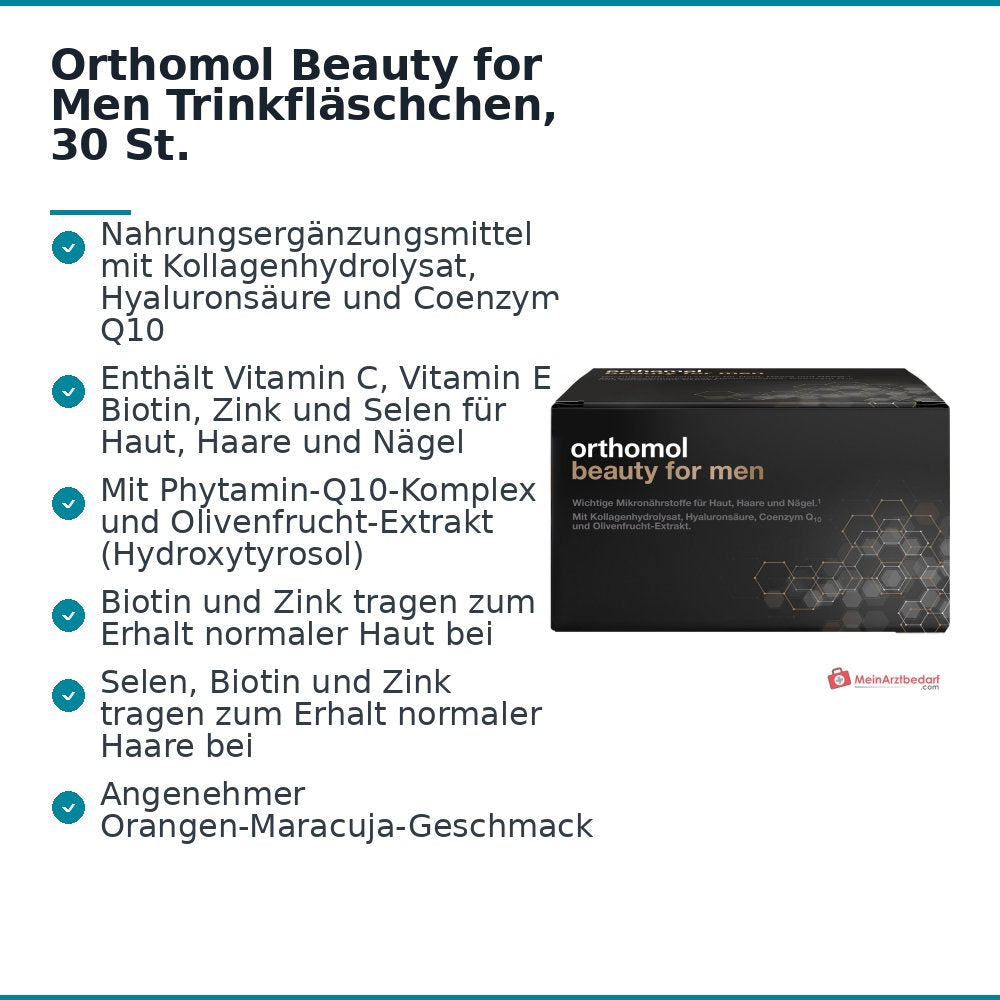 Orthomol Beauty for Men Trinkfläschchen, 30 St..